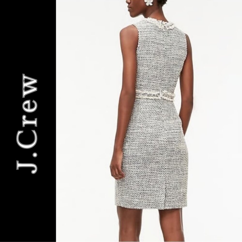 Sheath dress in speckled tweed - Picture 4 of 4